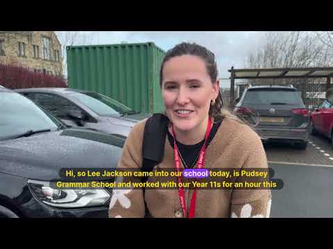 From my Youtube Channel: Lee Jackson Motivational Schools Speaker Live Testimonial from school staff after his talk to Y11